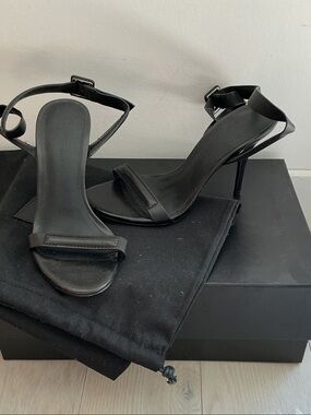 Alexander Wang Black Strappy Stiletto Sandals